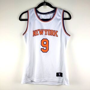 New York Knicks Fanatics Youth Large Basketball Jersey - White and Orange